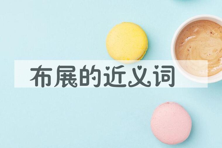 用布展造句