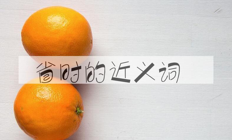 用省时造句