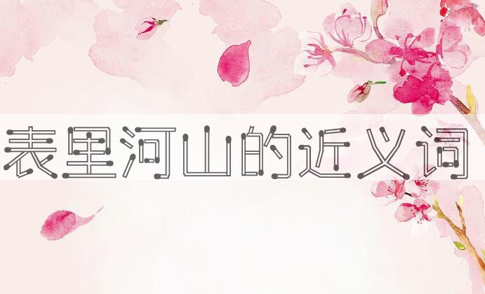 用表里河山造句