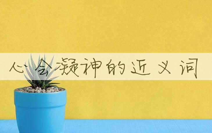 用心会凝神造句