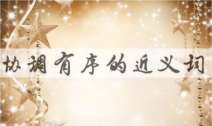 用协调有序造句