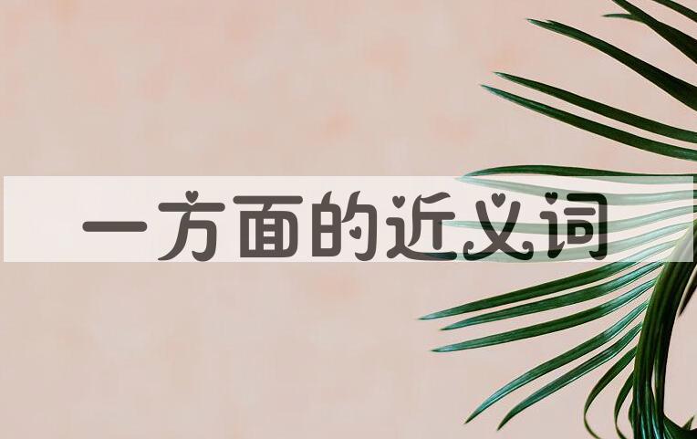 用一方面造句