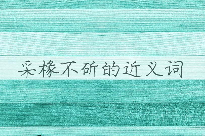 用采椽不斫造句
