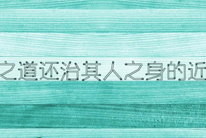 用以其人之道还治其人之身造句