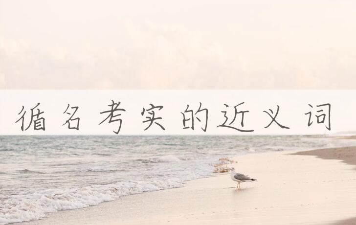 用循名考实造句