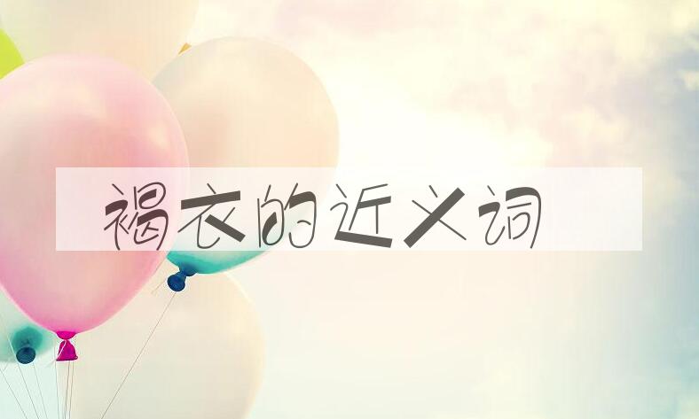 用褐衣造句