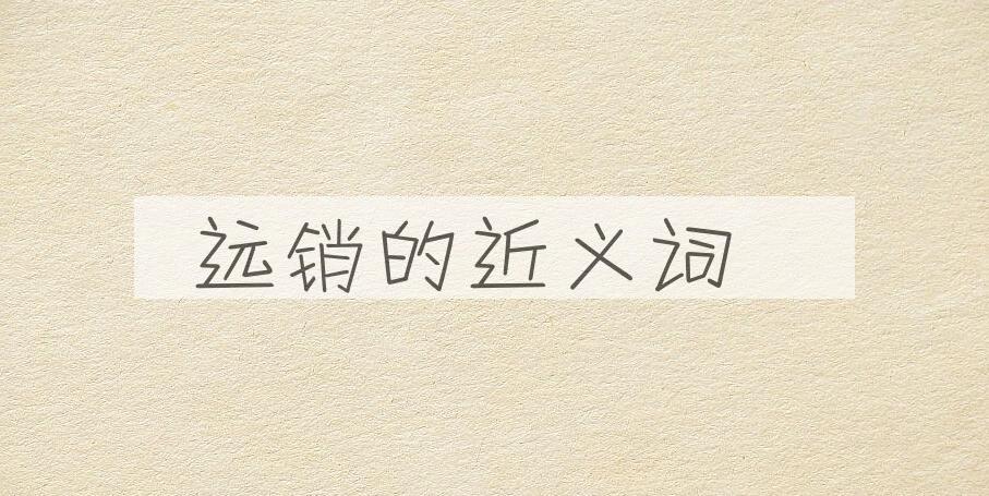 用远销造句