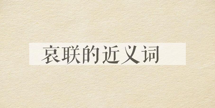 用哀联造句
