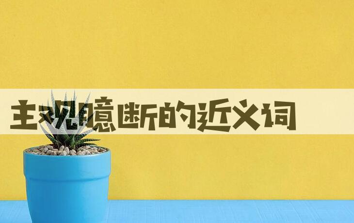 用主观臆断造句