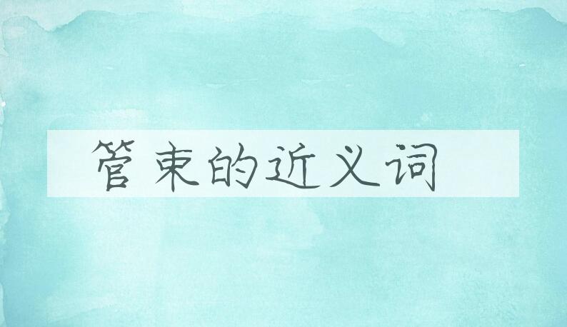 用管束造句