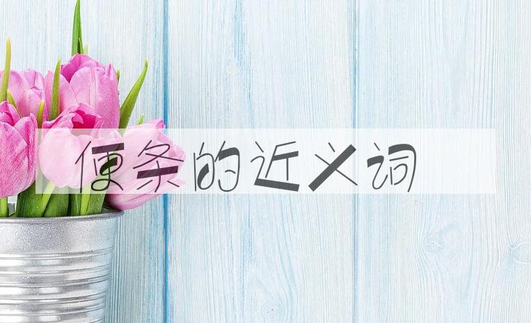 用便条造句