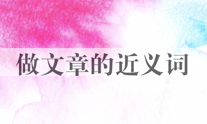 用做文章造句