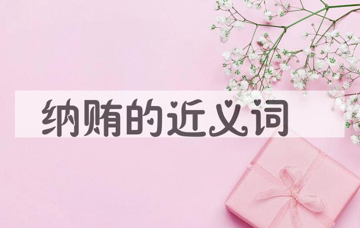 用纳贿造句