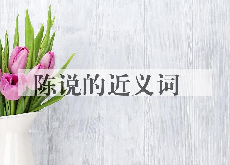 用陈说造句