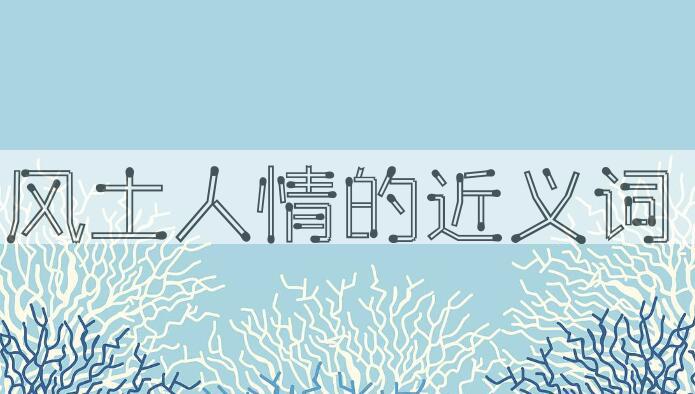用风土人情造句