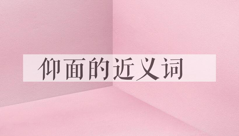 用仰面造句