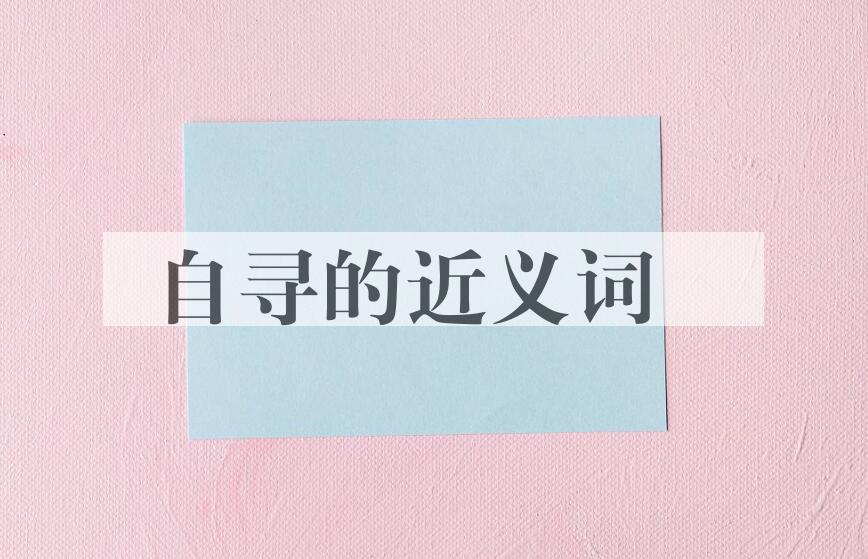 用自寻造句