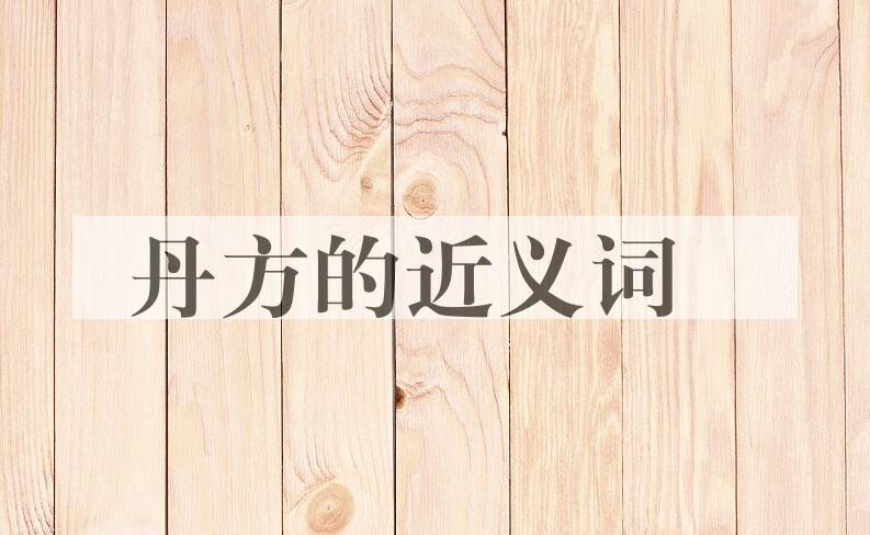 用丹方造句