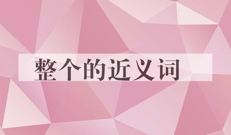 用整个造句