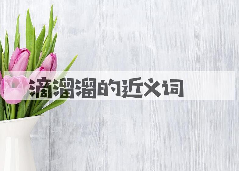 用滴溜溜造句