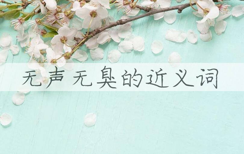 用无声无臭造句
