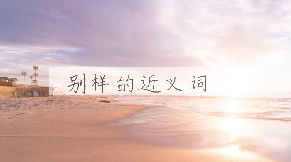 用别样造句