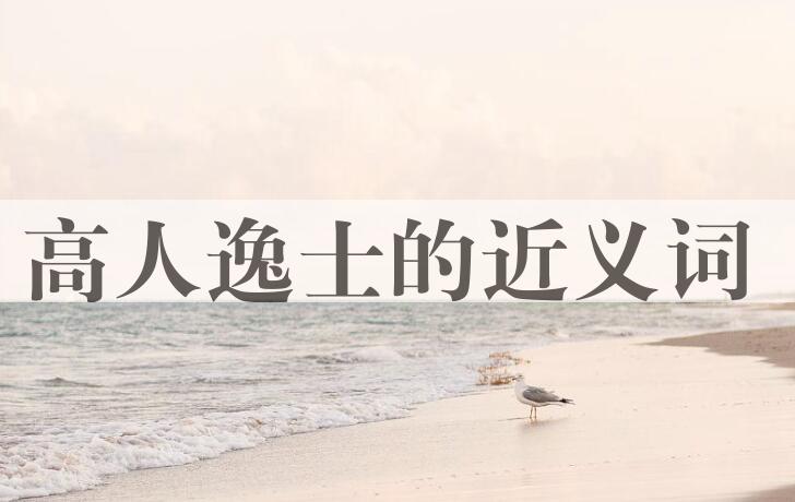 用高人逸士造句