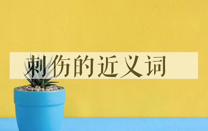 用刺伤造句