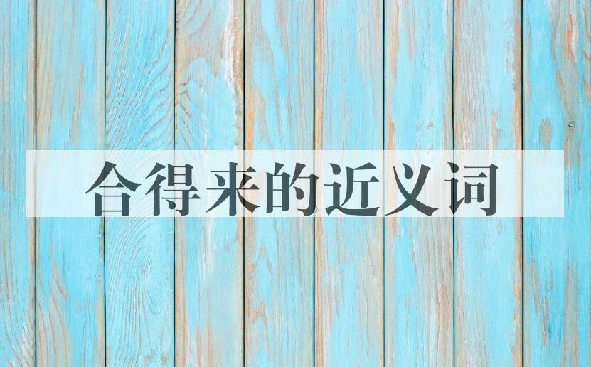 用合得来造句
