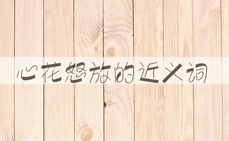 用心花怒放造句