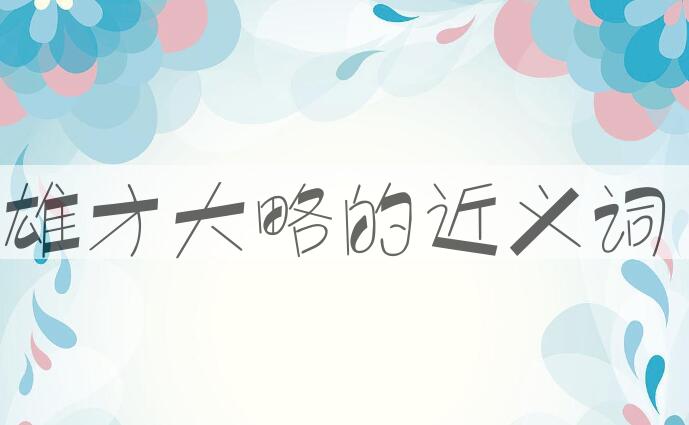 用雄才大略造句