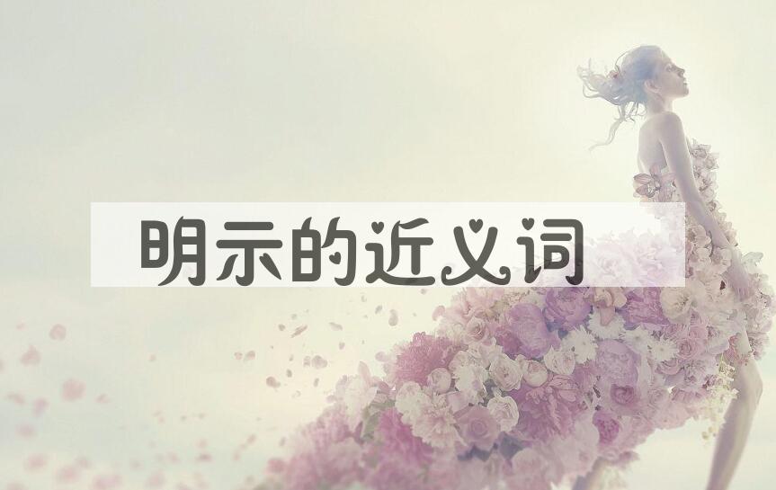 用明示造句