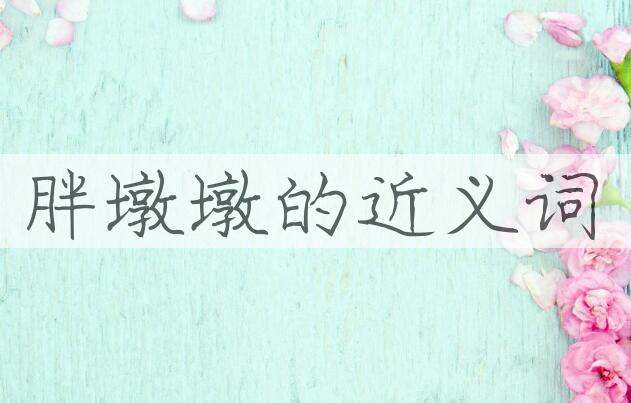 用胖墩墩造句