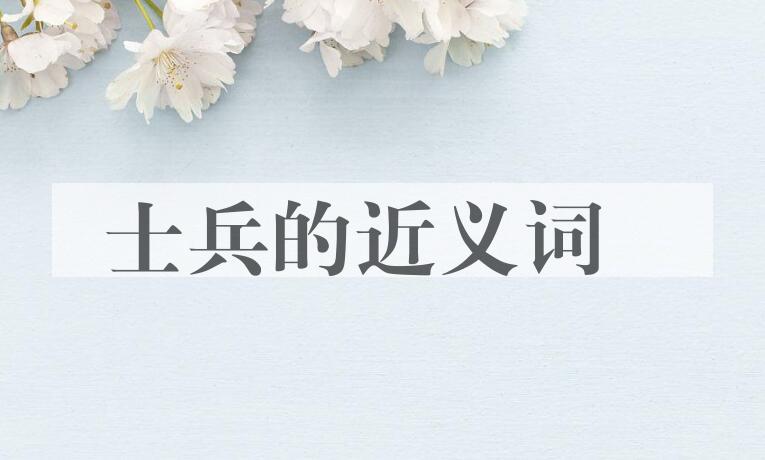 用士兵造句