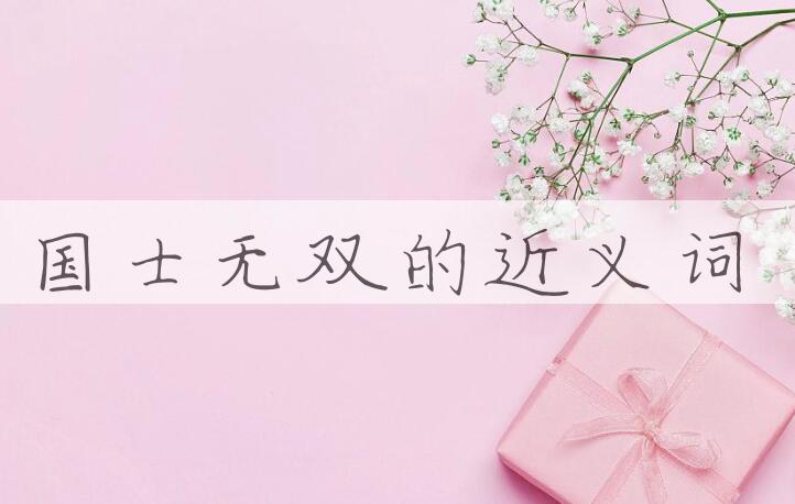 用国士无双造句