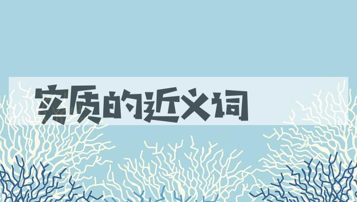 用实质造句