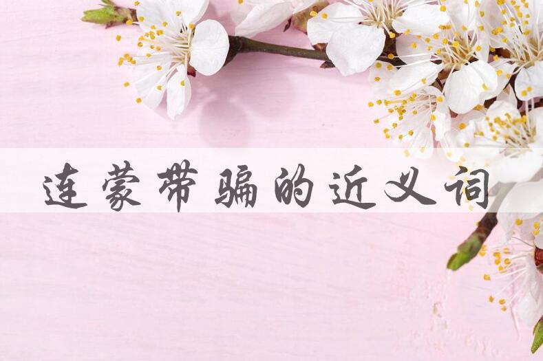 用连蒙带骗造句