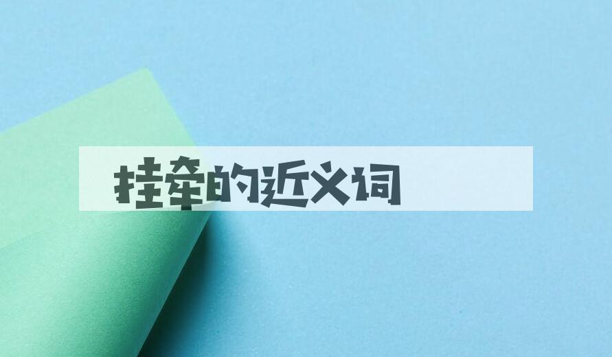 用挂牵造句