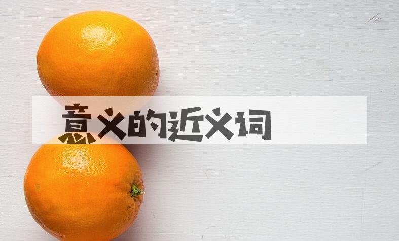 用意义造句