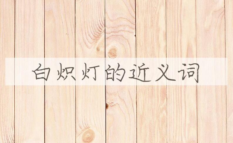 用白炽灯造句