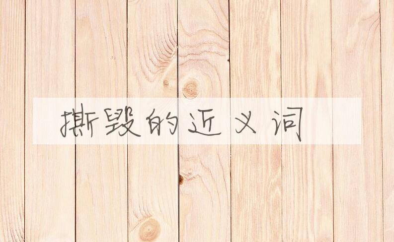 用撕毁造句