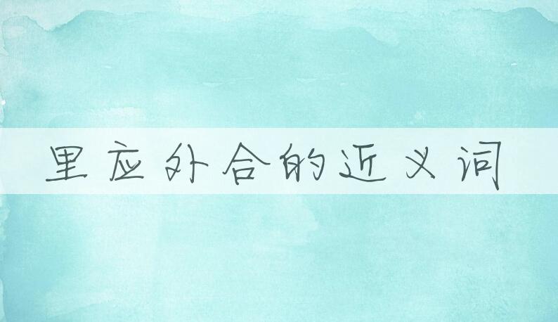 用里应外合造句