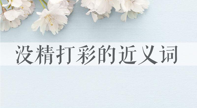 用没精打彩造句