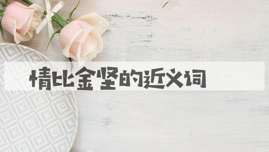 用情比金坚造句