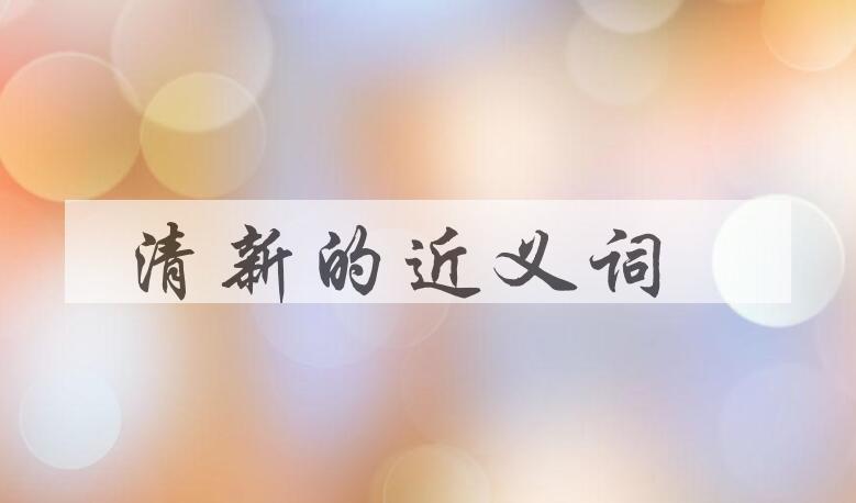 用清新造句