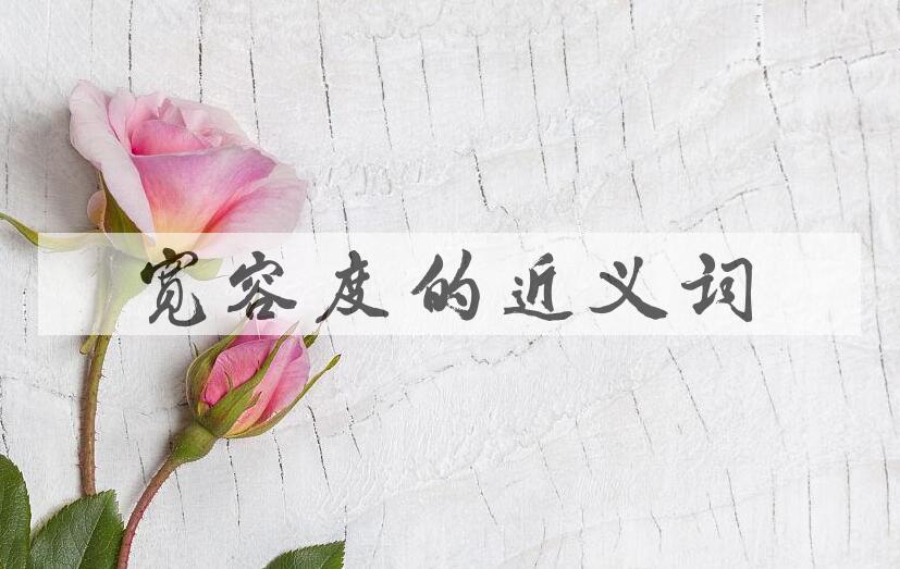 用宽容度造句