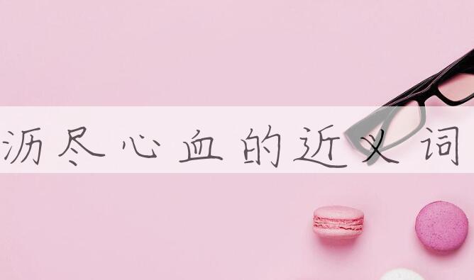 用沥尽心血造句
