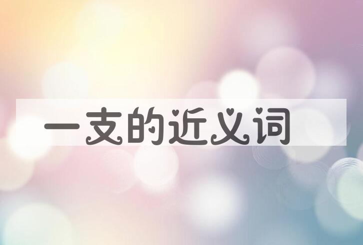 用一支造句