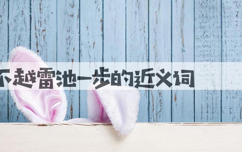 用不越雷池一步造句