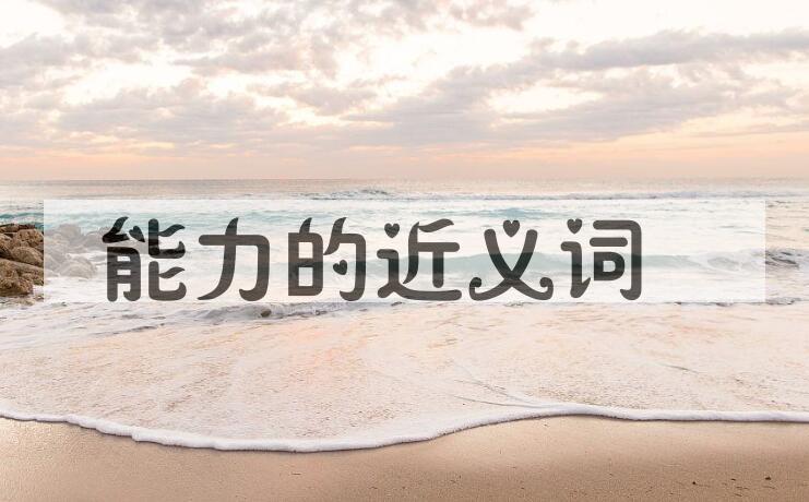 用能力造句
